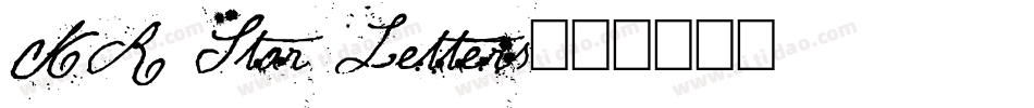 KR Star Letters字体转换